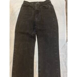Dolls Kill Momokrom Brand ★ Cute Black High Waisted‎ Denim Jeans Junior Size 10